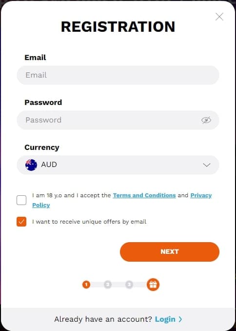 LevelUp Casino Login